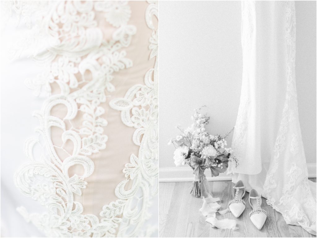 bridal details from coco's bridal boutique., lace dresses, lancaster wedding photographer
