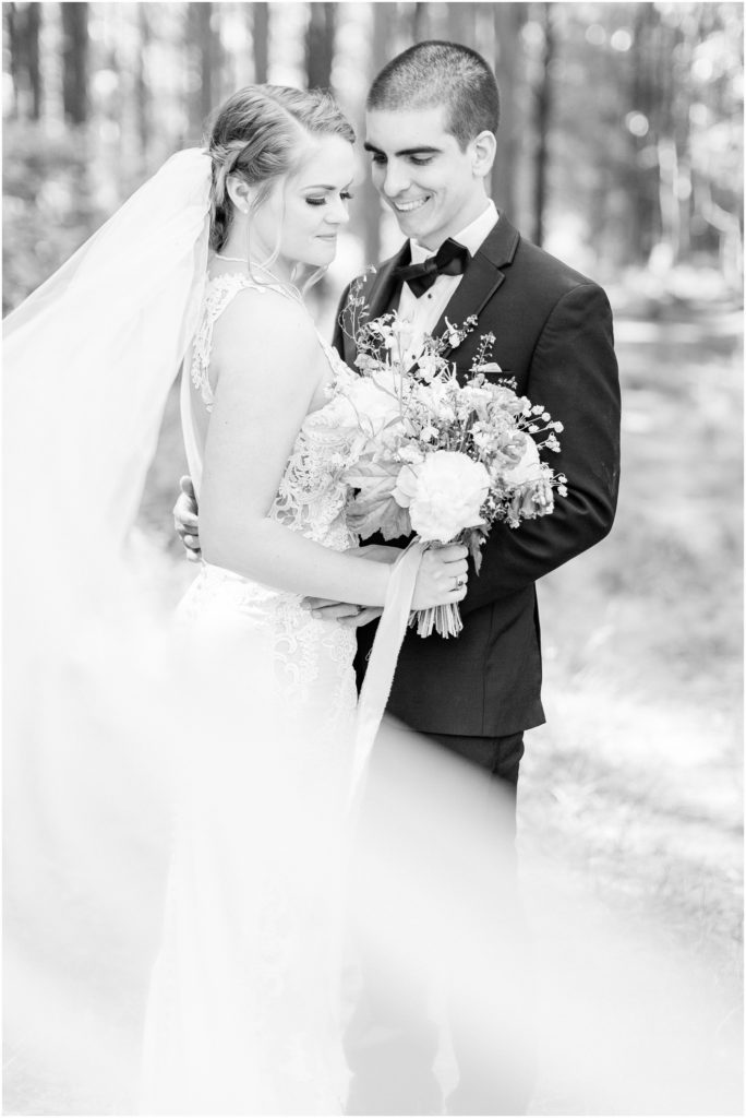 black and white image, coco's bridal boutique, harrisburg wedding photographer