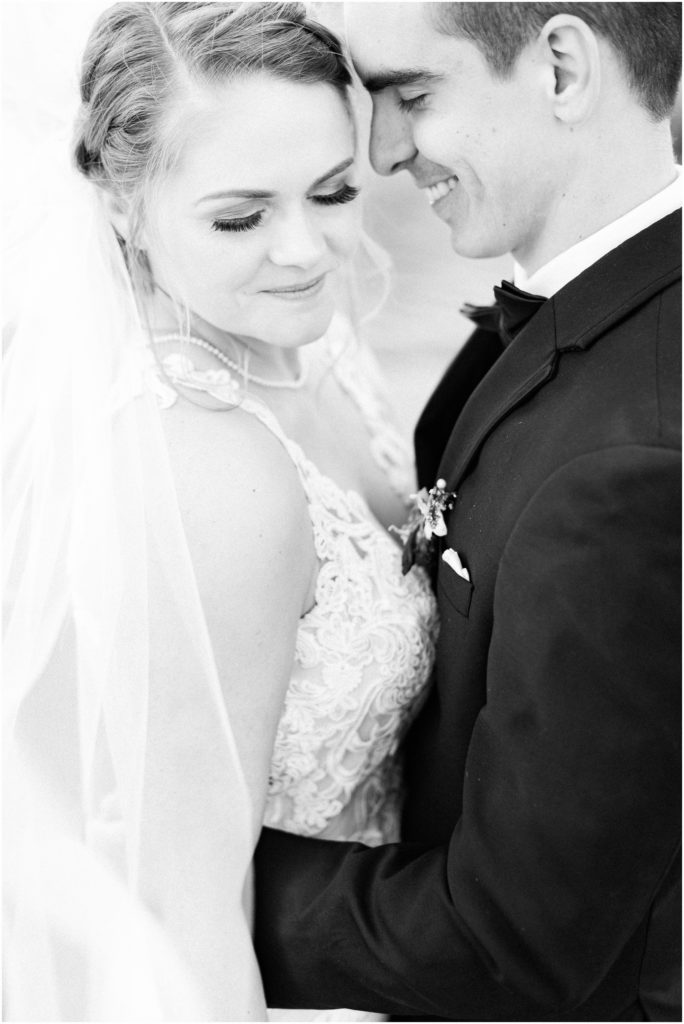 classic black and white bride and groom image, california wedding photographer