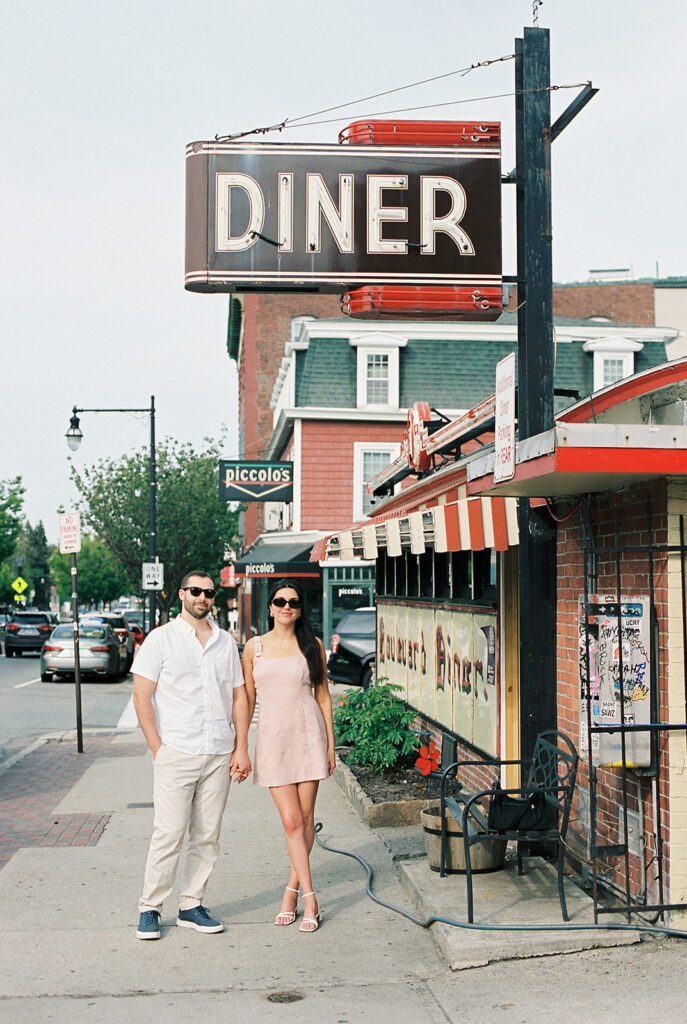 Downtown Worcester Diner engagement 