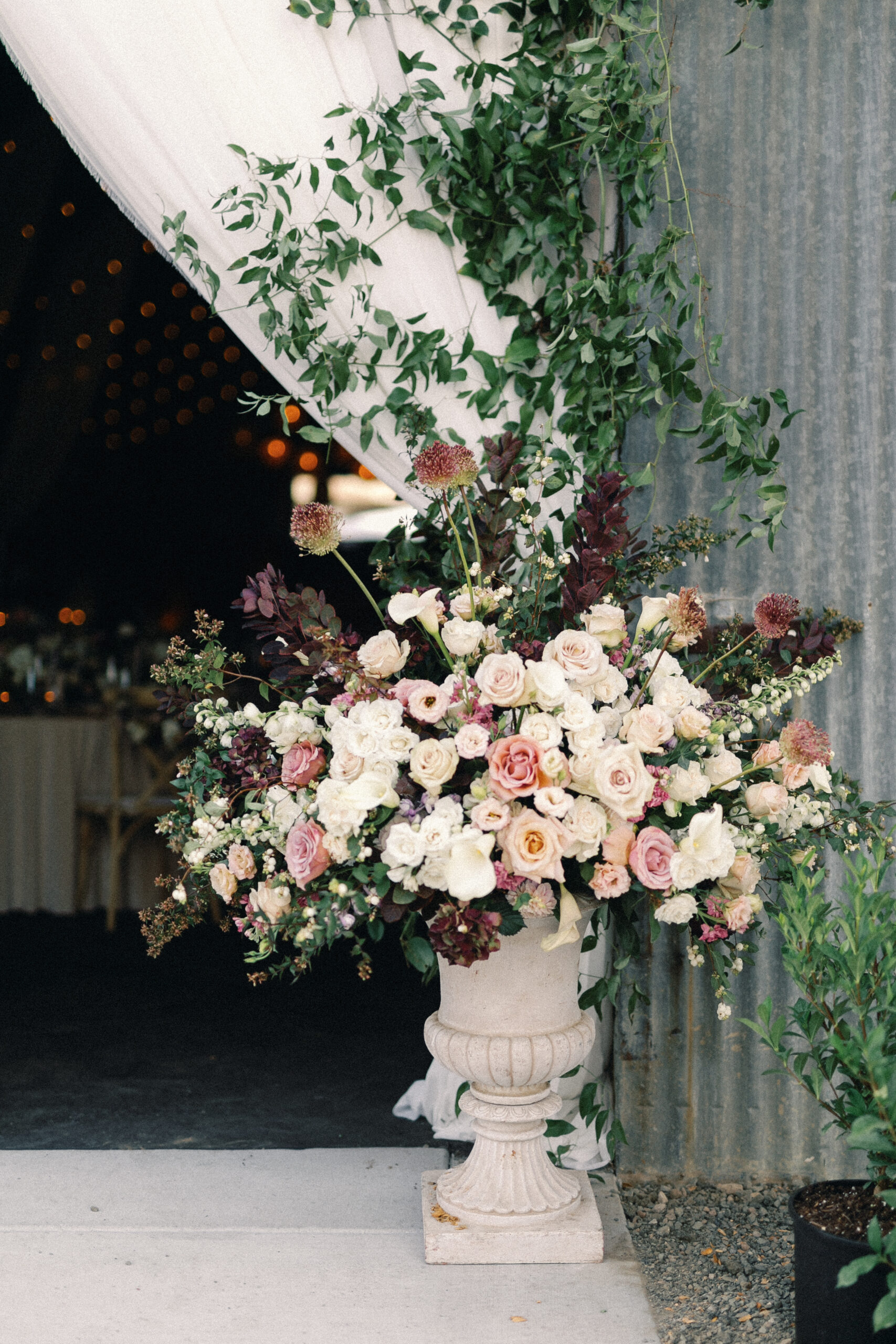 pink and white florals